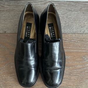 Stuart Weitzman Black Leather Loafers for Women
